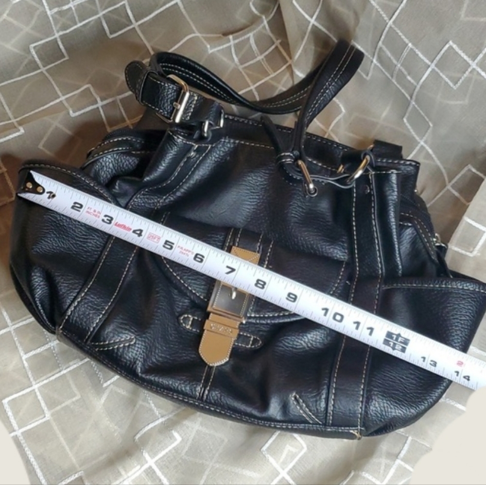 Black Faux Leather Handbag‎ - Picture 6 of 11